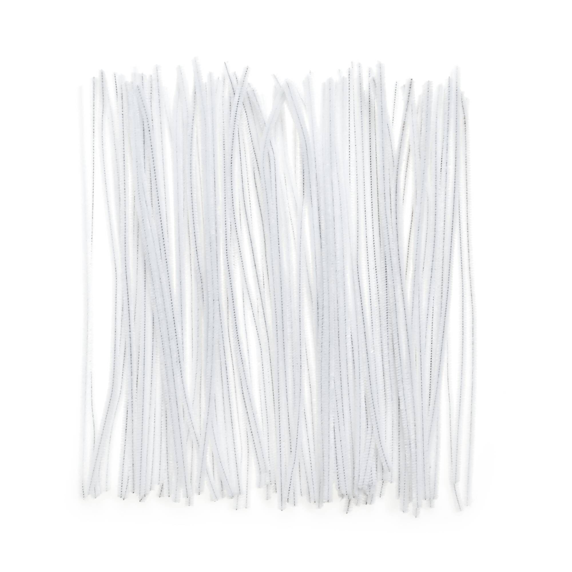 White Pipe Cleaners 100 Pack Hobbycraft