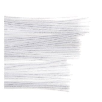 White Pipe Cleaners 100 Pack