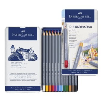 Faber-Castell Goldfaber Aqua Watercolour Pencils 12 Pack