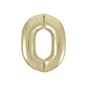 Giant Gold Foil Balloon Number 0 image number 2