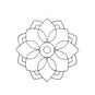 Flower Mandala Plastic Suncatcher image number 1