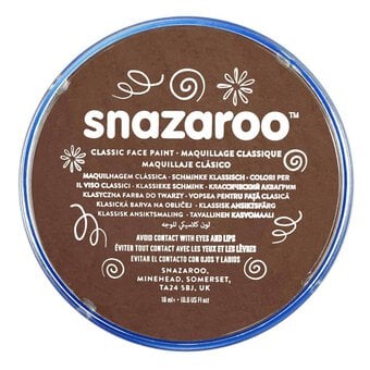 Snazaroo Light Brown Face Paint Compact 18ml