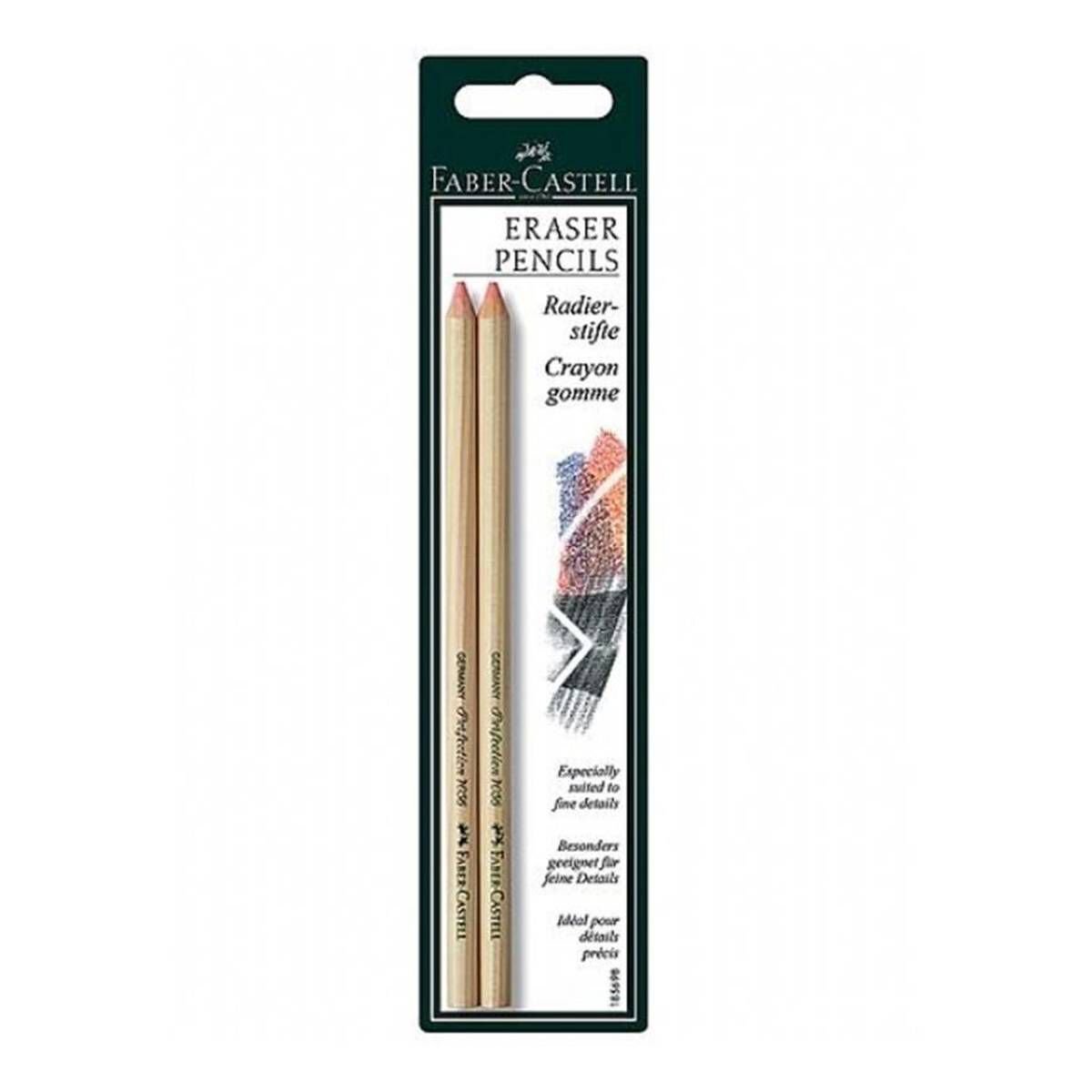 FaberCastell Perfection Eraser Pencils 2 Pack Hobbycraft