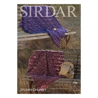 Sirdar Sylvan Chunky Throw Blanket Digital Pattern 7788