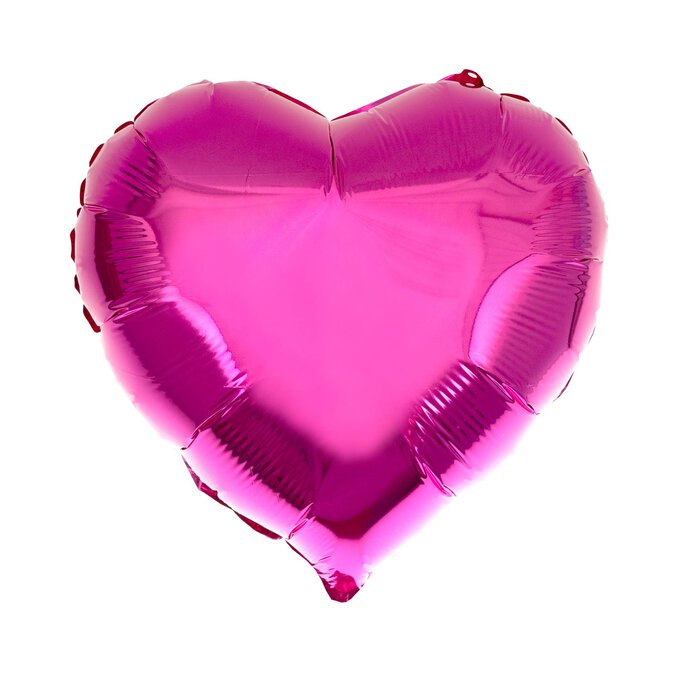 Large Pink Foil Heart Balloon image number 1