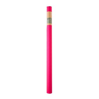 Neon Pink Star Gift Wrap 70cm x 2m