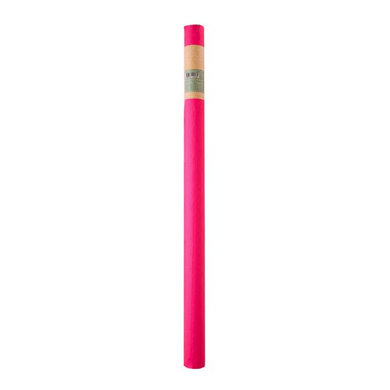 Neon Pink Star Gift Wrap 70cm x 2m image number 1