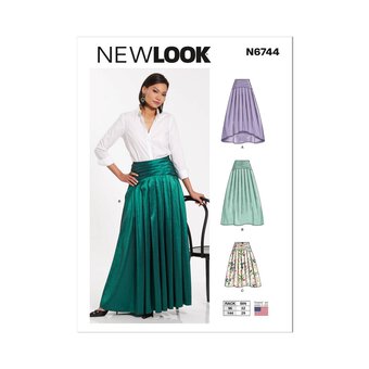New Look Women's Skirt Sewing Pattern 6744 (10-22)