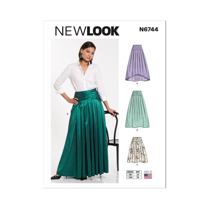 New Look Women's Skirt Sewing Pattern 6744 (10-22) image number 1