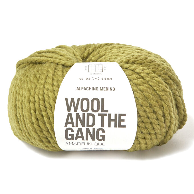 Wool and the Gang Field Green Alpachino Merino 100g image number 1