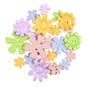 Trimits Pastel Flower Craft Buttons 20g image number 1