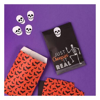 Halloween Bat and Skull Treat Bags 12 Pack