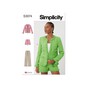 Simplicity Women’s Jacket and Shorts Sewing Pattern S3074 (18-26) image number 1