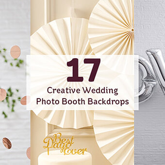17 Creative Wedding Photo Booth Backdrops