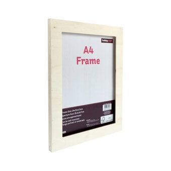 Natural Wood Slotted Frame A4