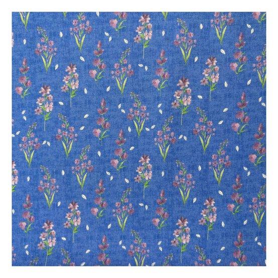 Bluebell Hollow Midnight Cotton Fabric by the Metre image number 2