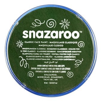Snazaroo Dark Green Face Paint Compact 18ml