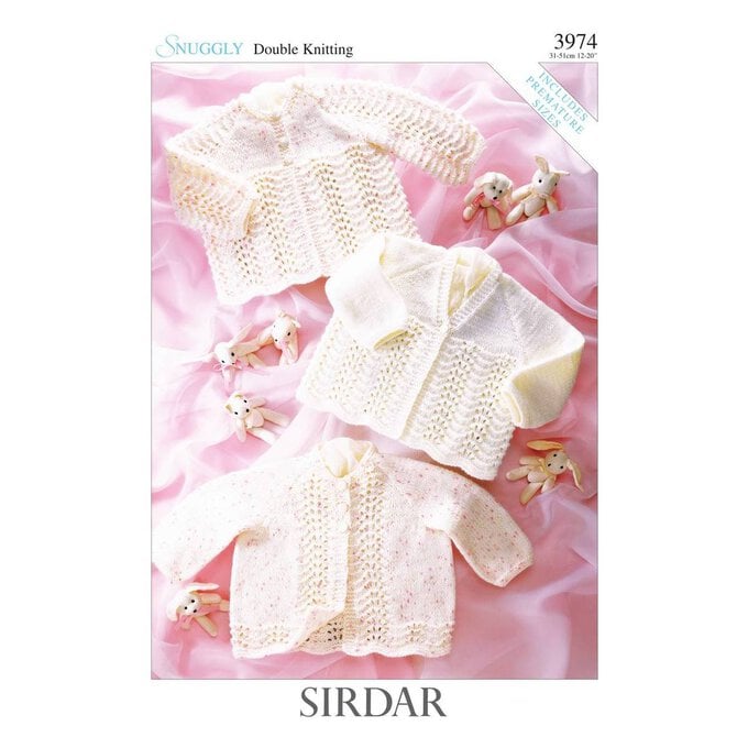 Sirdar Snuggly DK Cardigan Digital Pattern 3974 image number 1