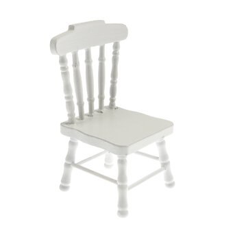 Doll&rsquo;s House White Kitchen Chair