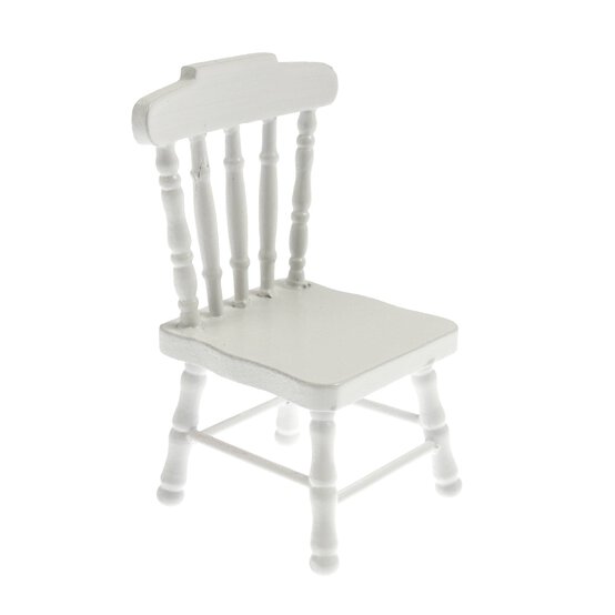 Doll&rsquo;s House White Kitchen Chair image number 1