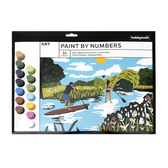 Paddleboarding Paint by Numbers image number 1