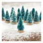 Mini Green Bottle Brush Trees 4cm 12 Pack image number 1
