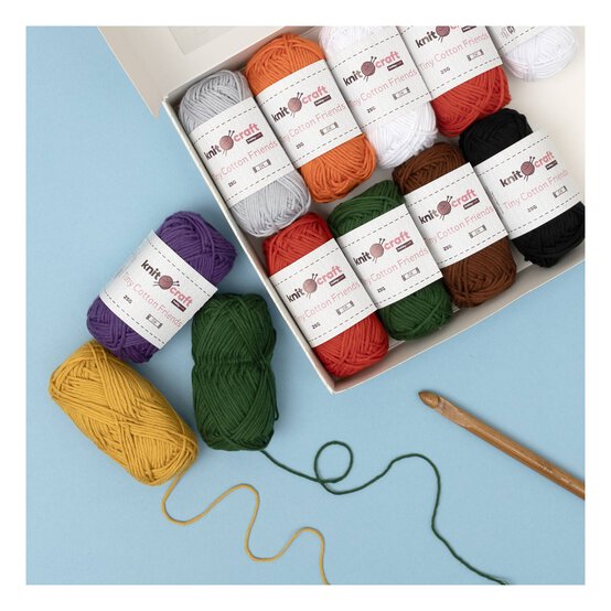 Knitcraft Seasonal Tiny Cotton Friends Yarn 25g 12 Pack image number 2