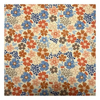 Women’s Institute Abstract Flower Cotton Fabric Pack 112cm x 1.5m