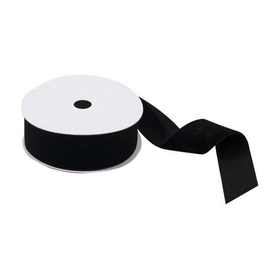 Trimits Black Velvet Ribbon by the Metre 50mm image number 1