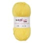 Knitcraft Yellow Cotton Blend Plain DK Yarn 100g image number 1