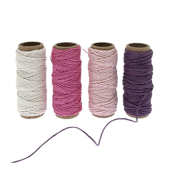 Pastel Hemp Twine 11m 4 Pack image number 1