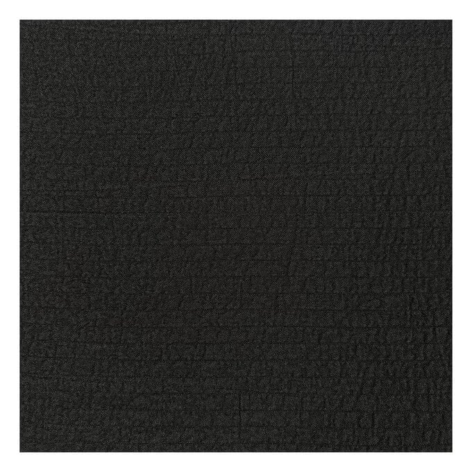 Black Crinkle Plain Dyed Fabric by the Metre image number 1