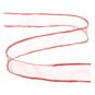 Orange Red Wire Edge Organza Ribbon 25mm x 3m image number 1