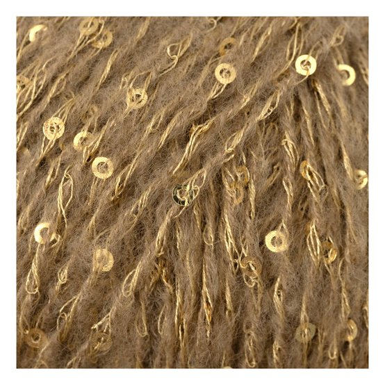 Knitcraft Brown Sequin Inferno DK 50g image number 2