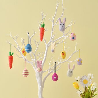 How to Make Needle Felted Easter Decorations
