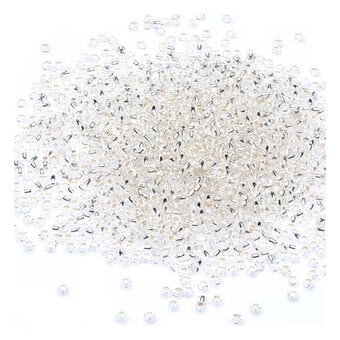 Beads Unlimited Silver Rocaille Beads 2.5mm x 3mm 50g