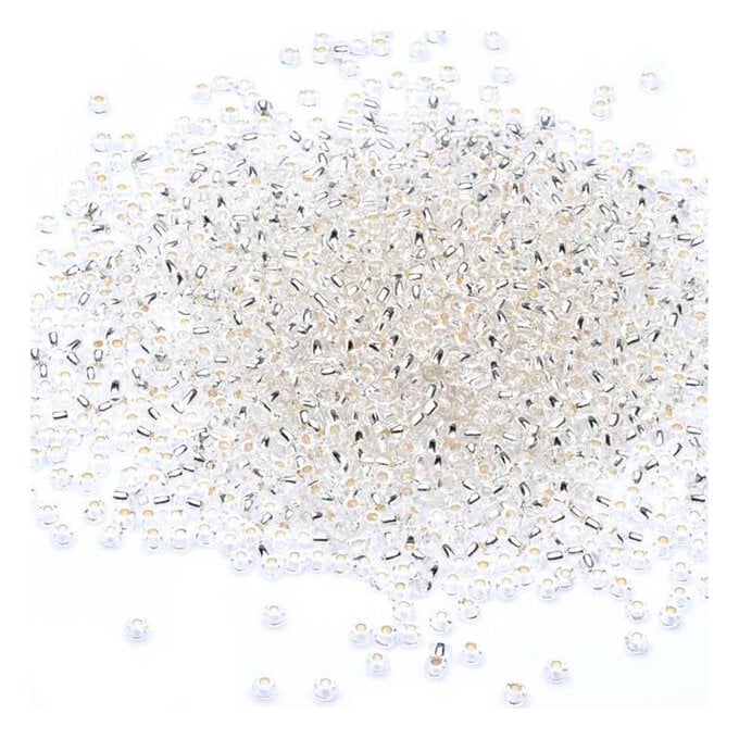 Beads Unlimited Silver Rocaille Beads 2.5mm x 3mm 50g image number 1