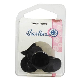 Hemline Royal Blue Basic Knitwear Button 6 Pack
