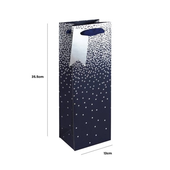 Navy Ombre Bottle Gift Bag 35.5cm x 12cm image number 2