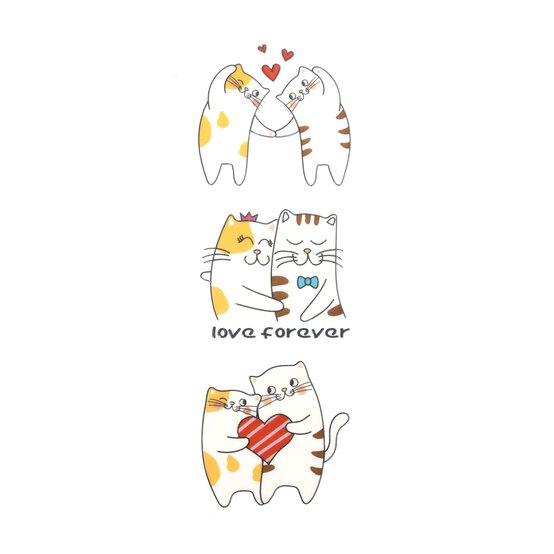 Kitty in Love Bottle Stickers image number 3