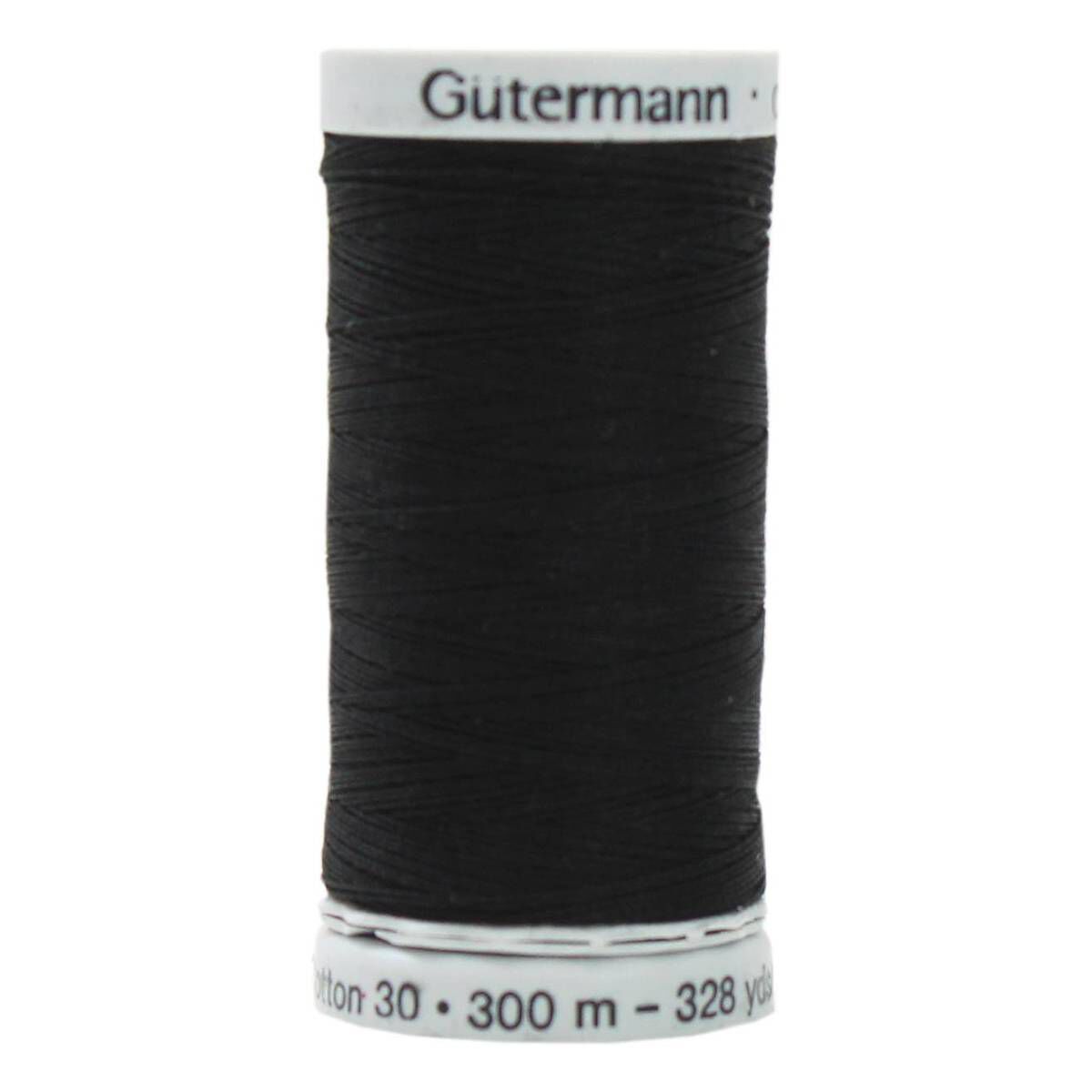 Gutermann Black Sulky Cotton Thread 30 Weight 300m (1005) | Hobbycraft