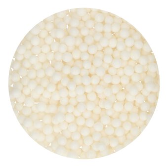 FunCakes White Soft Pearls 4mm 60g