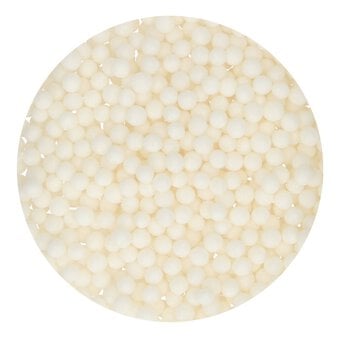 FunCakes White Soft Pearls 4mm 60g image number 2