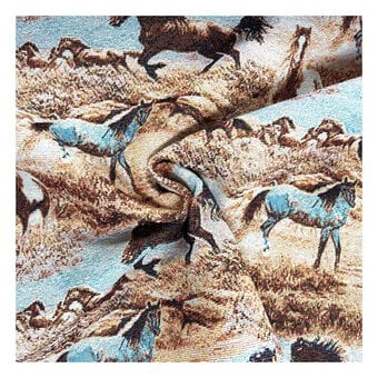 Wild Horses Tapestry Fabric by the Metre
