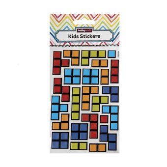 Primary Block Puzzle Stickers