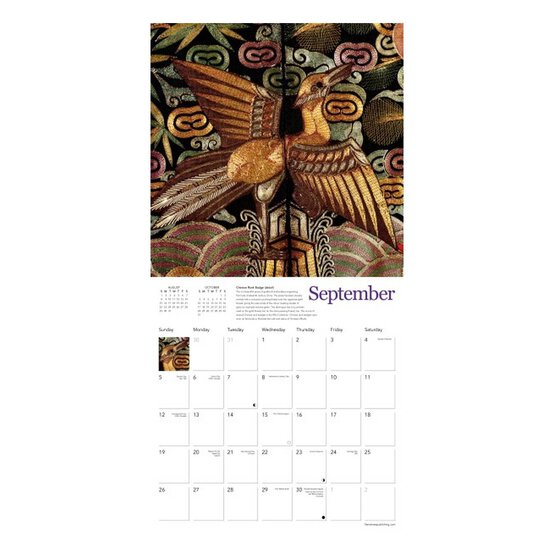 Royal School of Needlework Wall Calendar 2027 image number 3