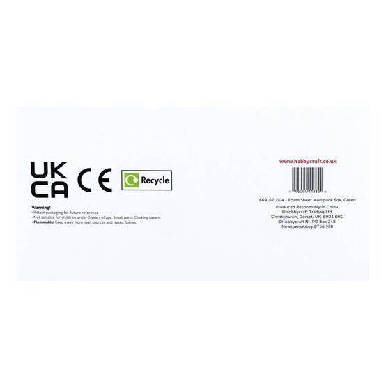 Green EVA Foam Sheets A4 6 Pack image number 7