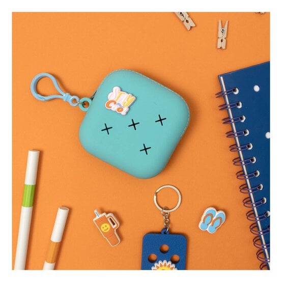 Turquoise Charm Coin Case 8cm x 8cm image number 2