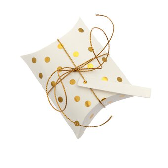 Gold Spot and Stripe Pillow Box 12 Pack