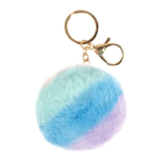 Pastel Pom Pom Keyring image number 1